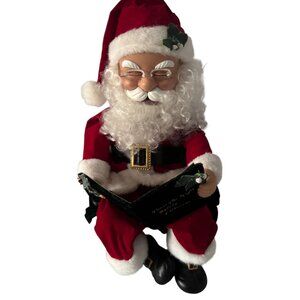 Animated Singing Santa Claus The Night Before Christmas Battery VIDEO